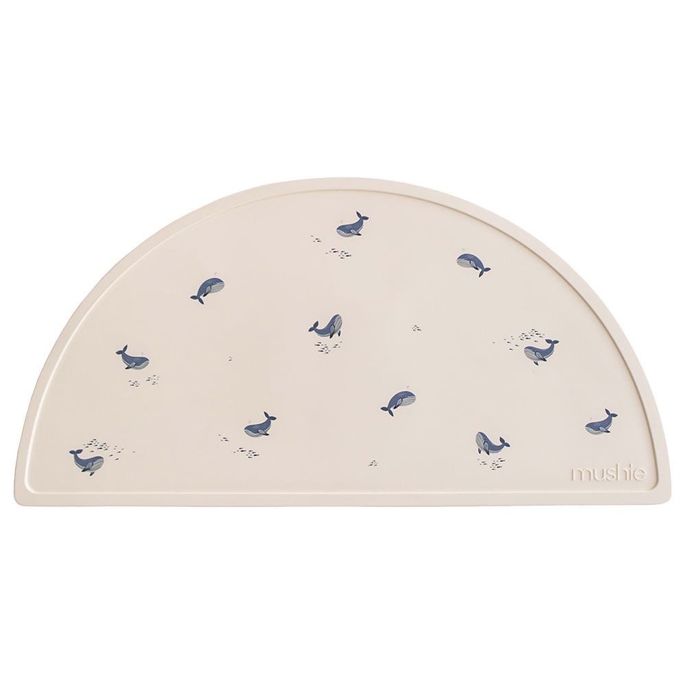 Mushie - Silicone Place Mat - Whales