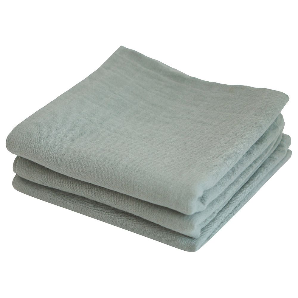 Mushie - Muslin Cloth - Pack of 3 - Sage