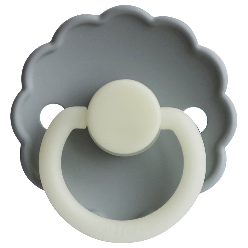 Frigg - Daisy Silicone Night Pacifier 6-18M S2 - French Gray