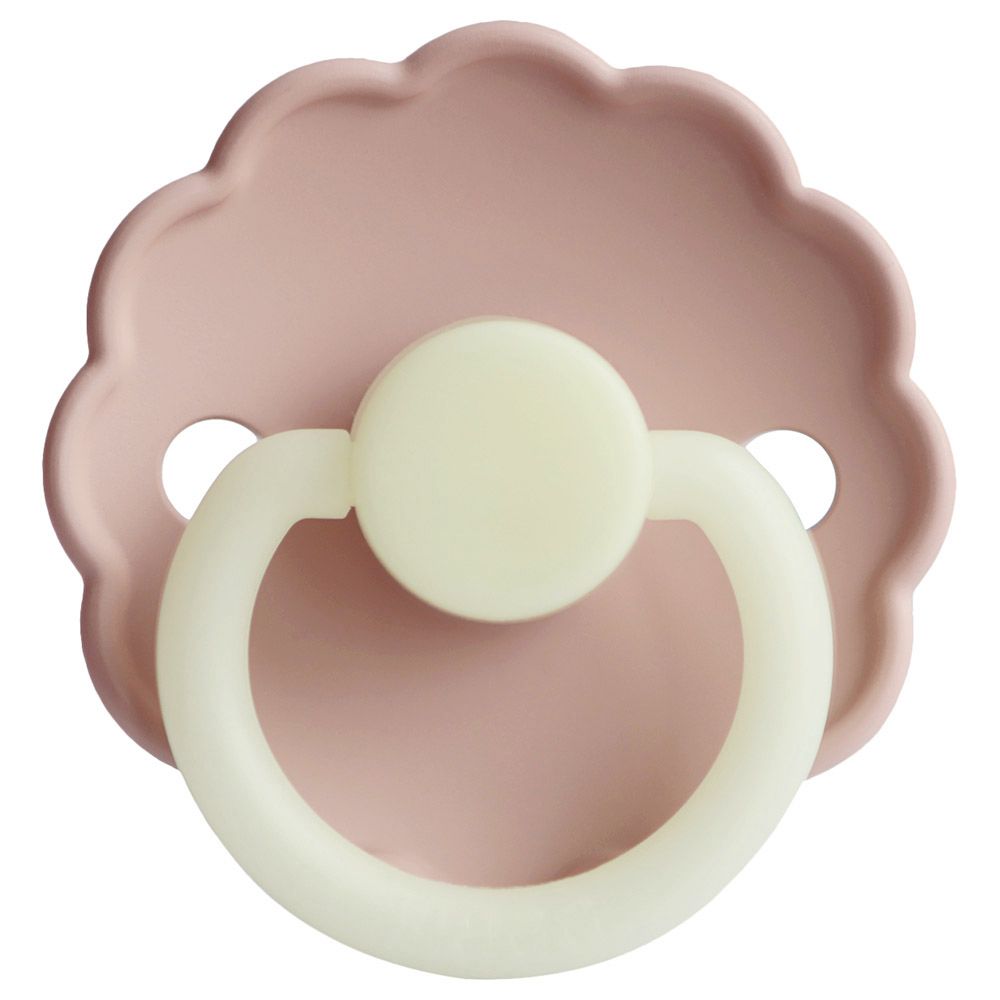 Frigg - Daisy Silicone Night Pacifier 6-18M S2 - Blush