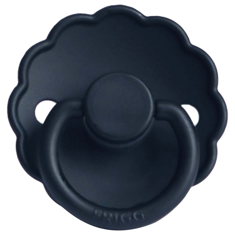 Frigg - S2 Daisy Silicone Pacifier - 6-18 Months - Dark Navy