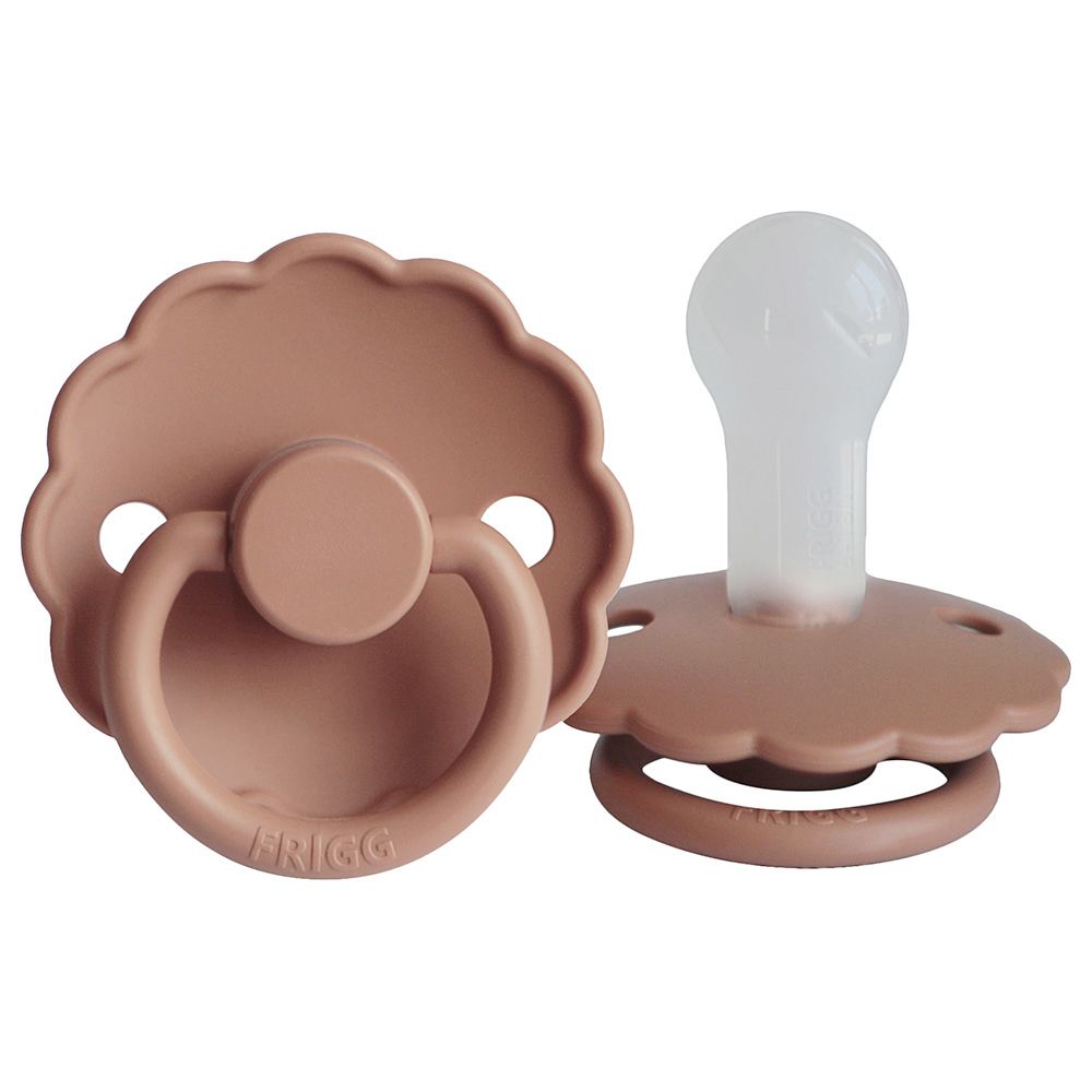 Frigg - S2 Daisy Silicone Pacifier - 6-18 Months - Rose Gold