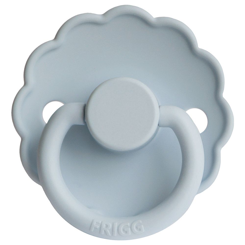 Frigg - S1 Daisy Silicone Pacifier - 0-6 Months - Powder Blue