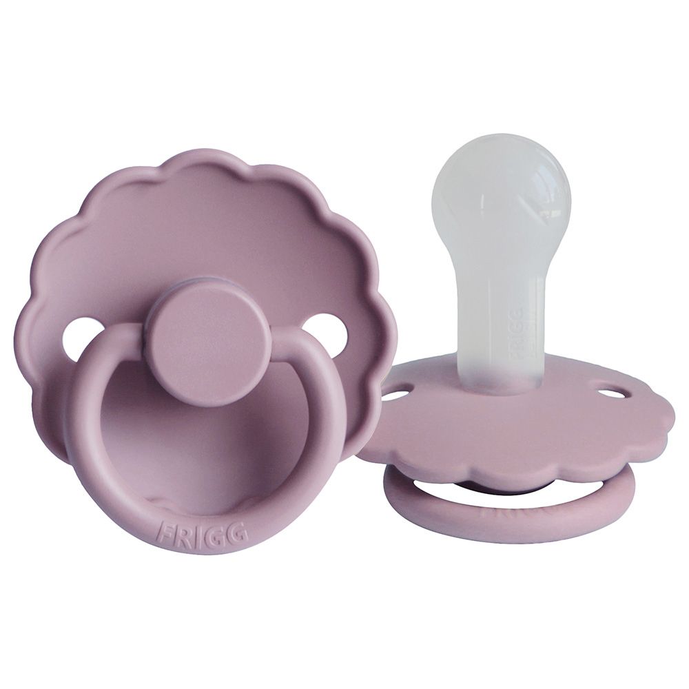 Frigg - S2 Daisy Silicone Pacifier - 6-18 Months - Heather