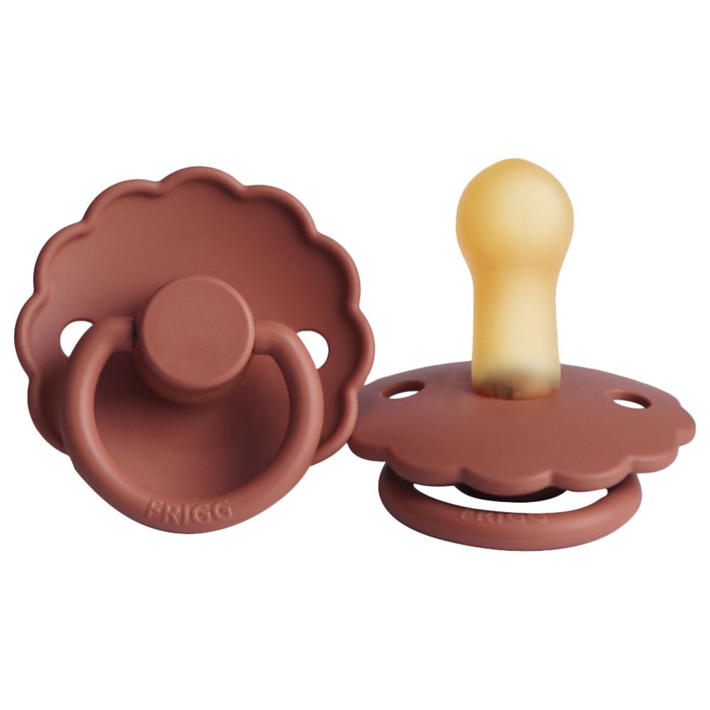 FRIGG - Daisy Latex Pacifier 6-18M S2 - Baked Clay