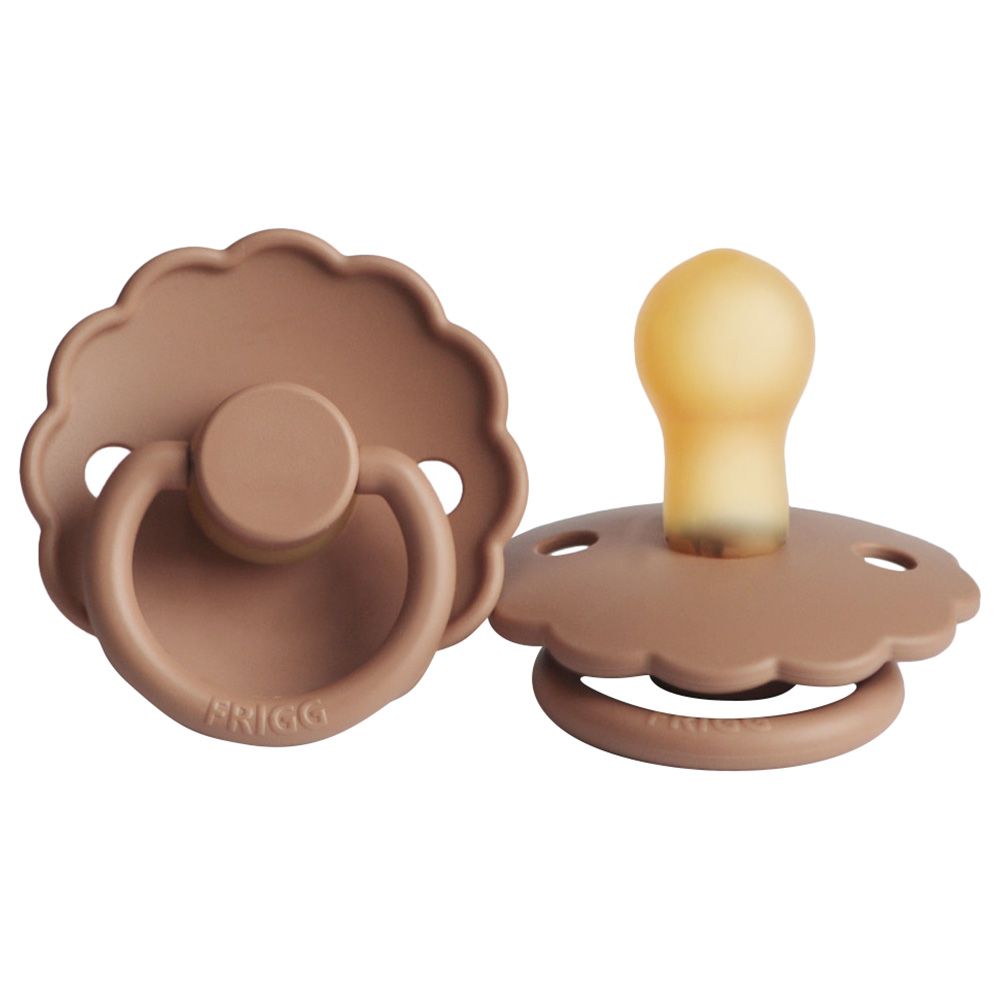 FRIGG - Daisy Latex Pacifier 0-6M S1 - Peach Bronze