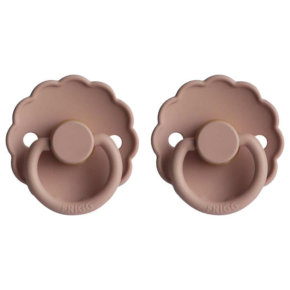 Frigg - Daisy Latex Pacifier 0-6M 2-Pack S1 - Blush