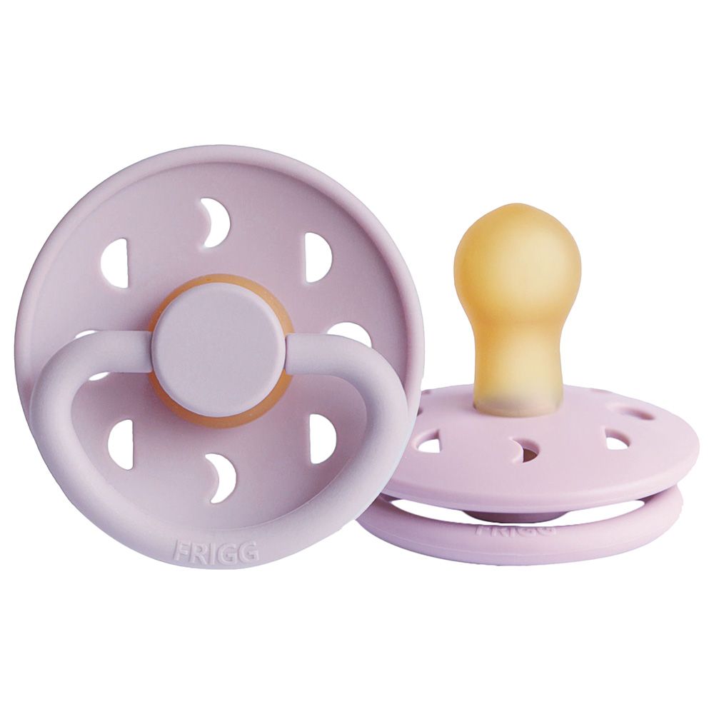 FRIGG - Moon Phase Latex Pacifier 0-6M S1 - Soft Lilac