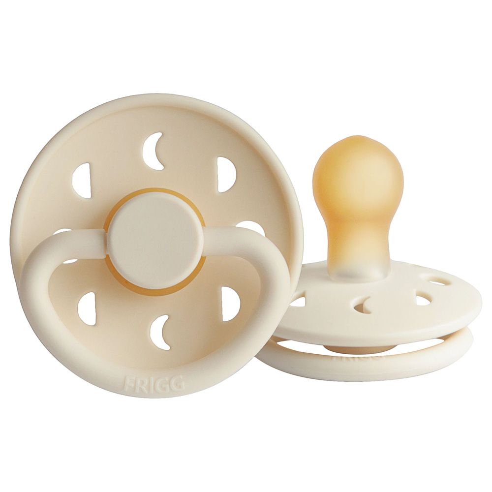 FRIGG - Moon Phase Latex Pacifier 0-6M S1 - Cream