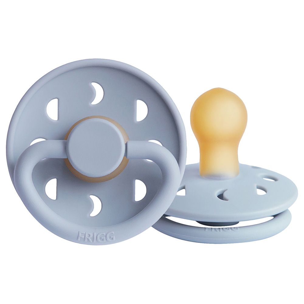 FRIGG - Moon Phase Latex Pacifier 0-6M S1 - Powder Blue