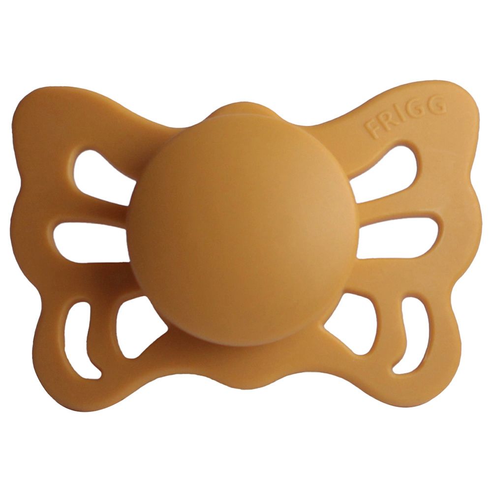 Frigg - Butterfly Anatomical Silicone Pacifier 0-6M S1 - Honey Gold