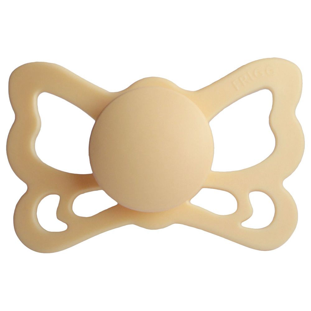 Frigg - Butterfly Anatomical Silicone Pacifier 6-18M S2 - Pale Daffodil