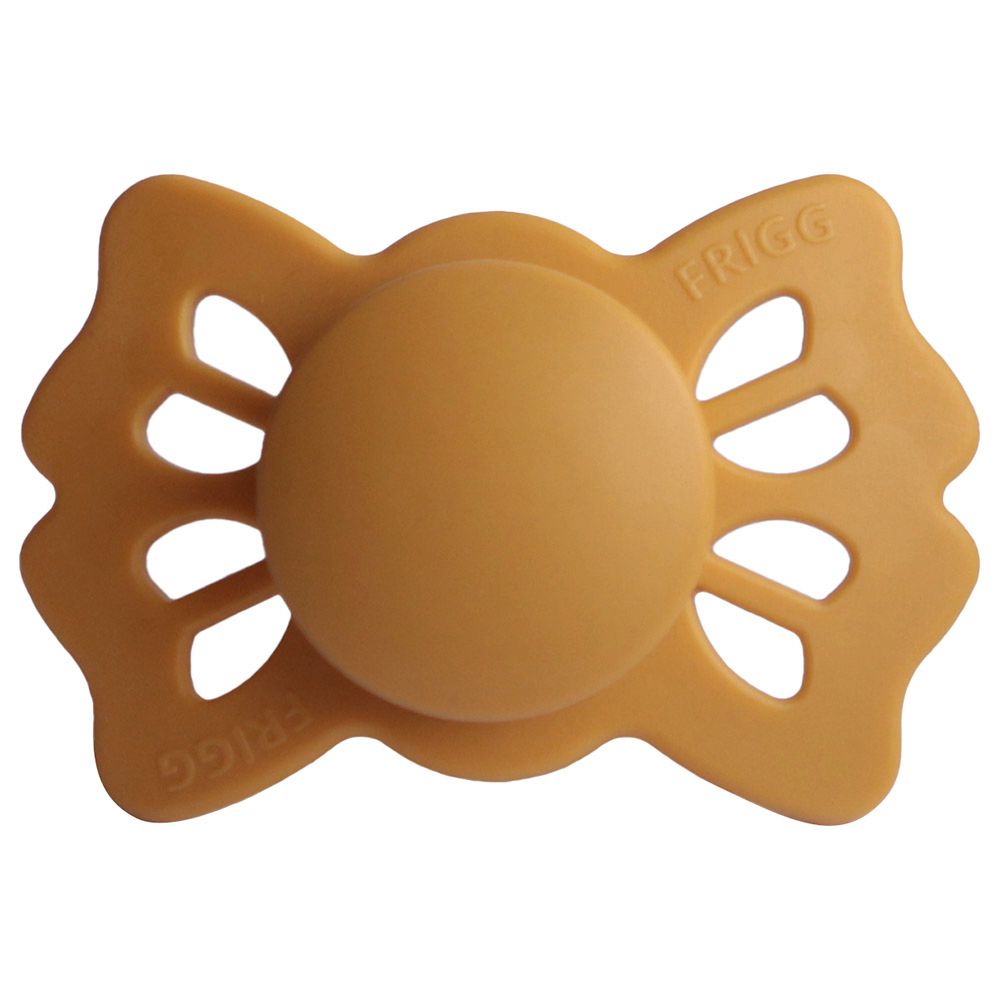 Frigg - Lucky Symmetrical Silicone Pacifier 0-6M S1 - Honey Gold