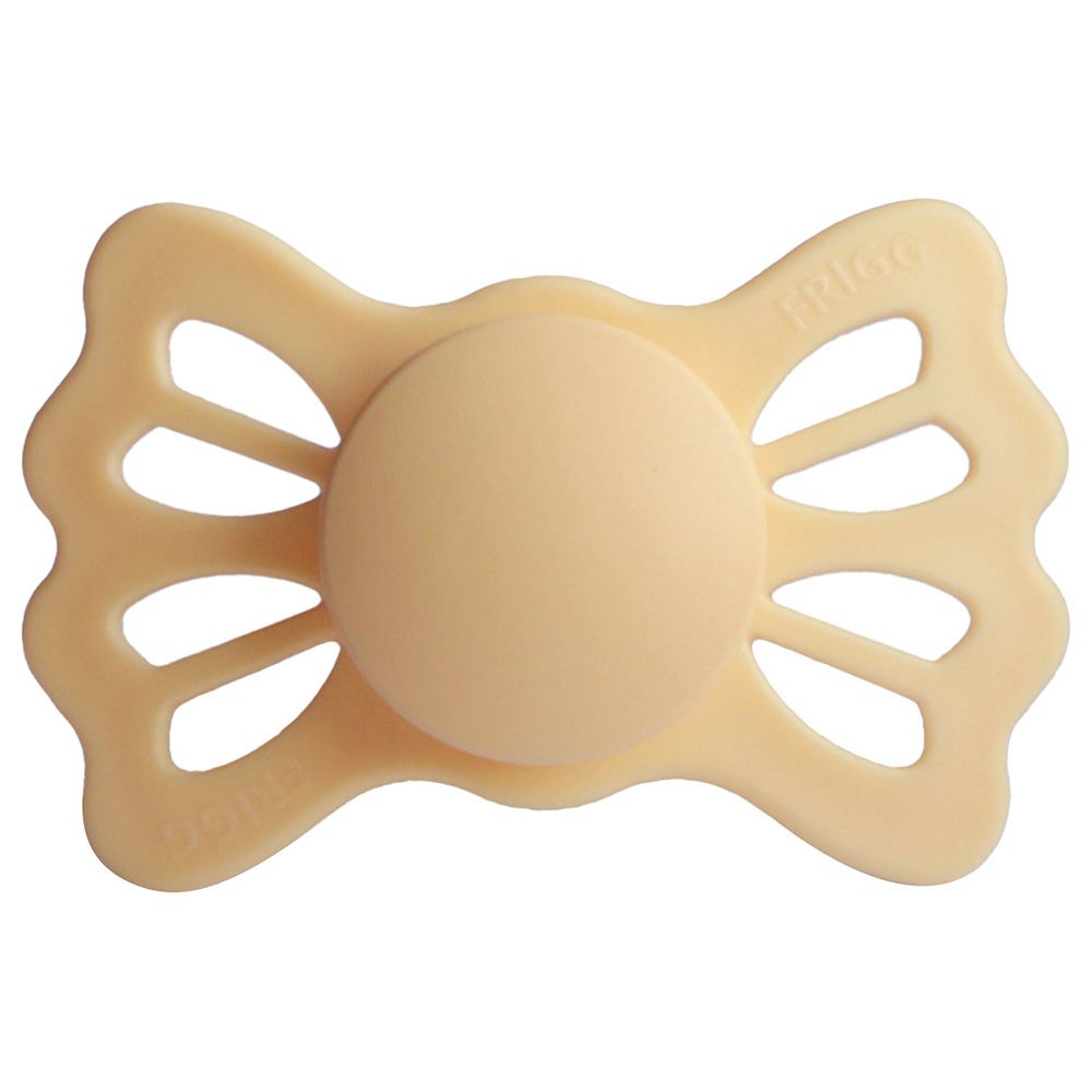 Frigg - Lucky Symmetrical Silicone Pacifier 6-18M S2 - Pale Daffodil