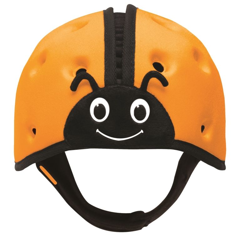 SafeheadBABY - Soft Protective Headgear - Ladybird Orange