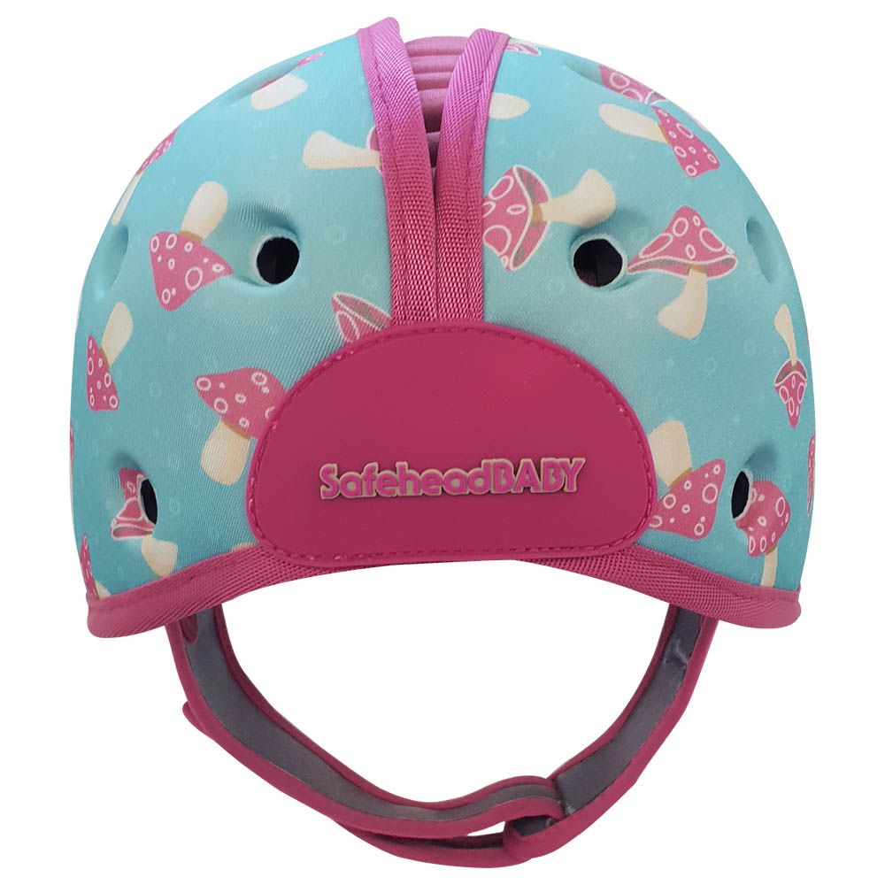 Safehead - Soft Helmet Learning To Walk - Mushroom Mint Pink