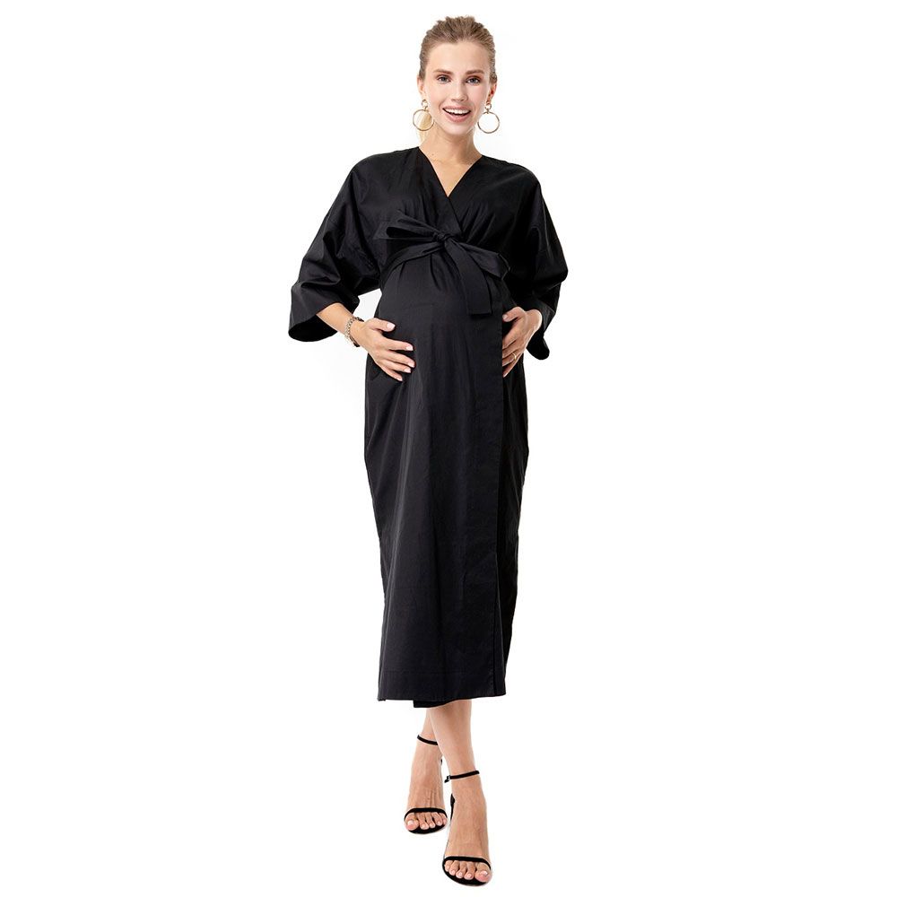 Accouchee - Amaterasu Dress for Pregnancy/Nursing - Black