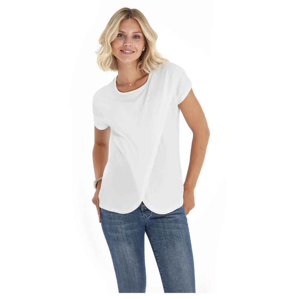 Accouchee - Handy Top For Pregnancy, Nursing Or After - Ecru