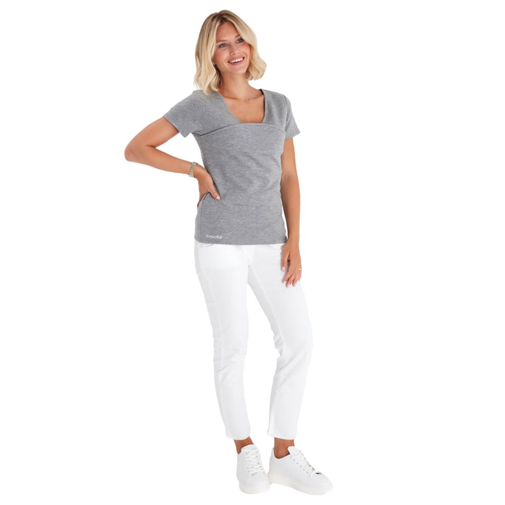 Accouchee - Hands Free T-Shirt For Easy Babywearing - Grey