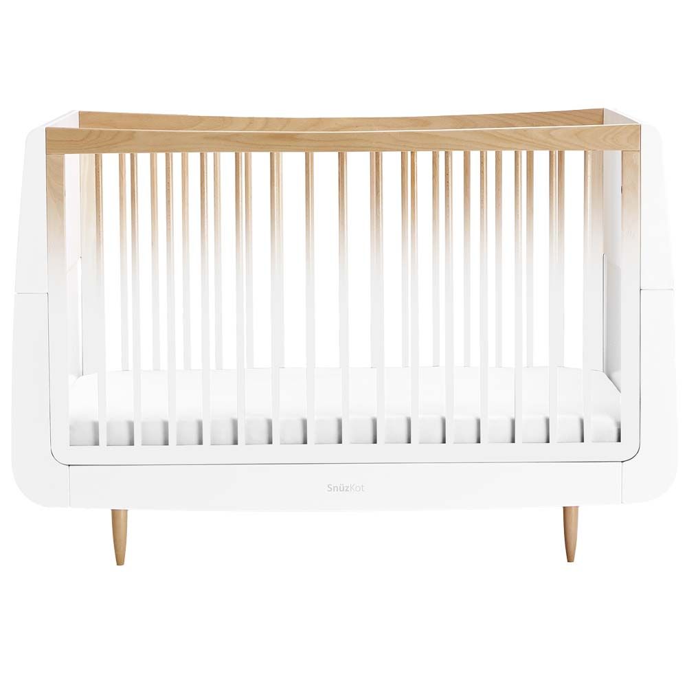 Snuz - Kot Skandi Wood Cot Bed W/ 3 Mattress Height - Ombre