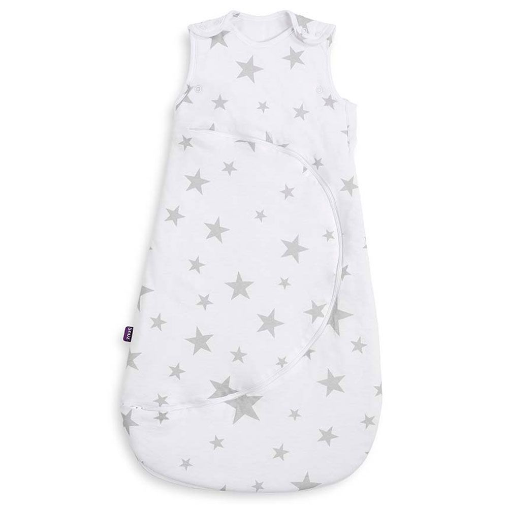 Snuz - SnuzPouch Sleeping Bag 0.5 Tog 0-6M - Grey Stars