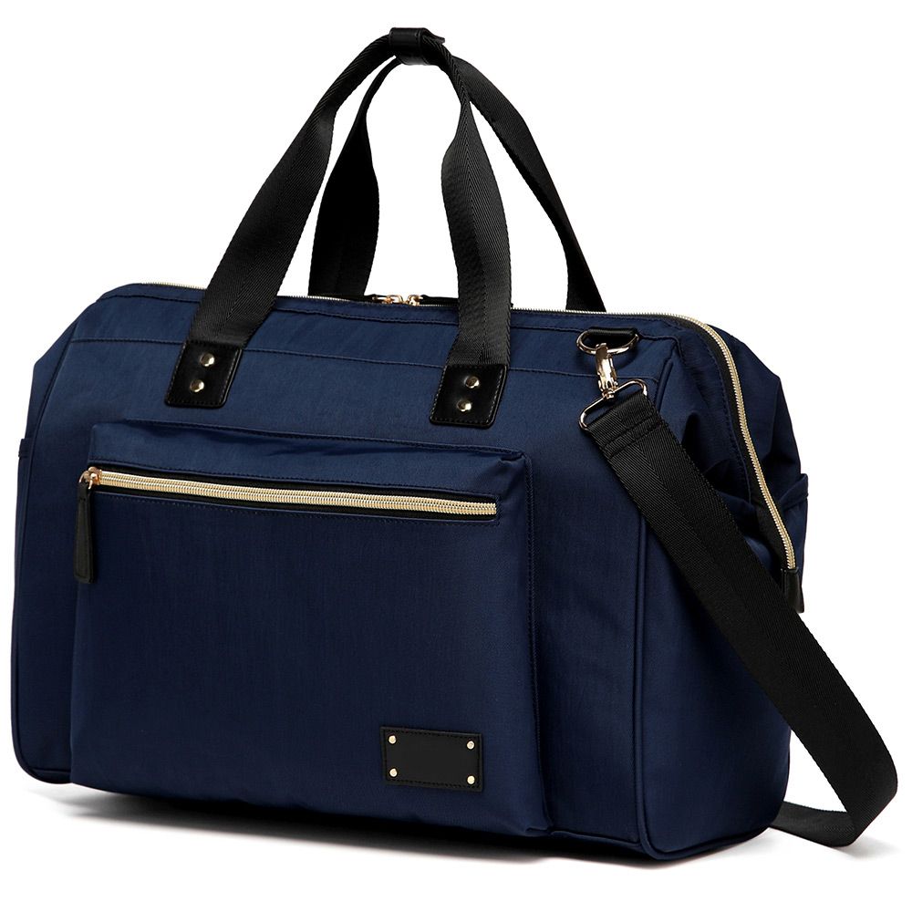 Little Story - Zera Mom Dad Diaper Bag - Navy Blue