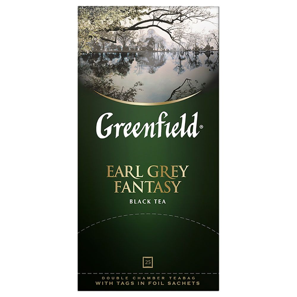 Greenfield - Black Tea Royal Earl Teabags - Pack of 25 - 2g