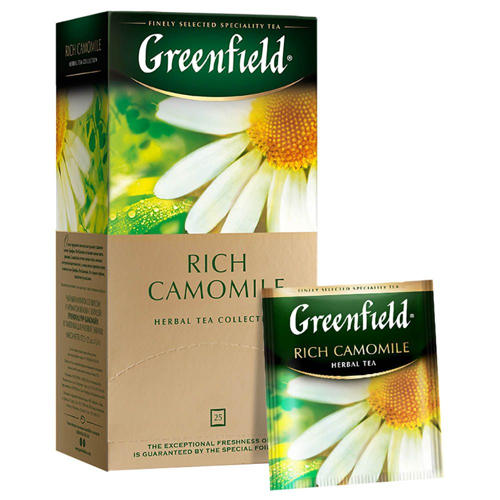 Greenfield - Rich Camomile Teabag - Pack of 25 - 1.5g