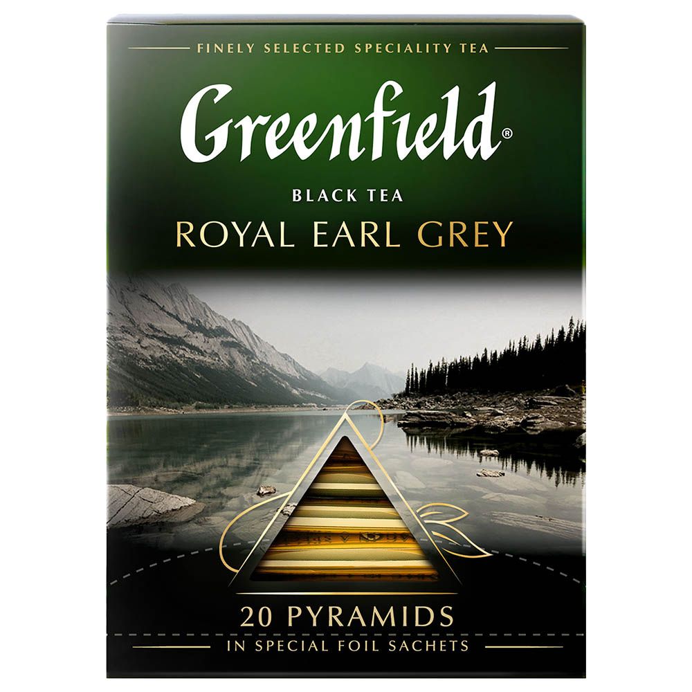 Greenfield - Black Royal Earl Grey Teabag - Pack of 20 - 2g