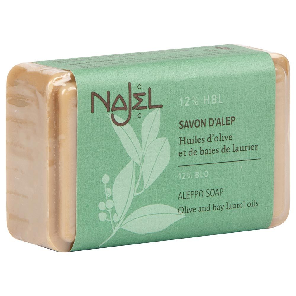 Najel Organic Skincare - Aleppo Soap Olive & Bay Laurel Oils - 12% BLO - 100g