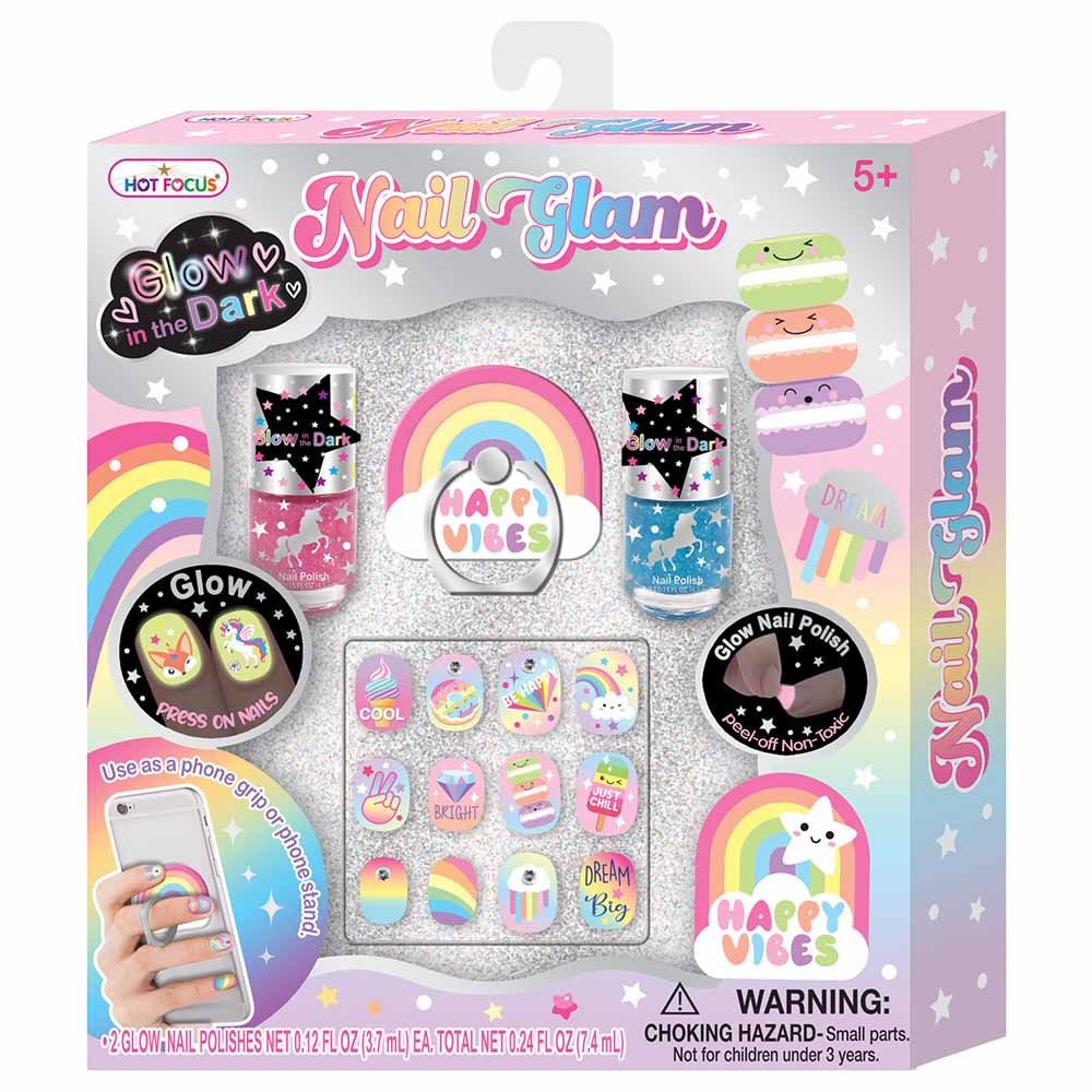 Hot Focus - Rainbow Nail Glam Set