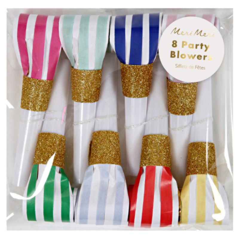 Meri Meri - Birthday Party Blowers - Pack of 8