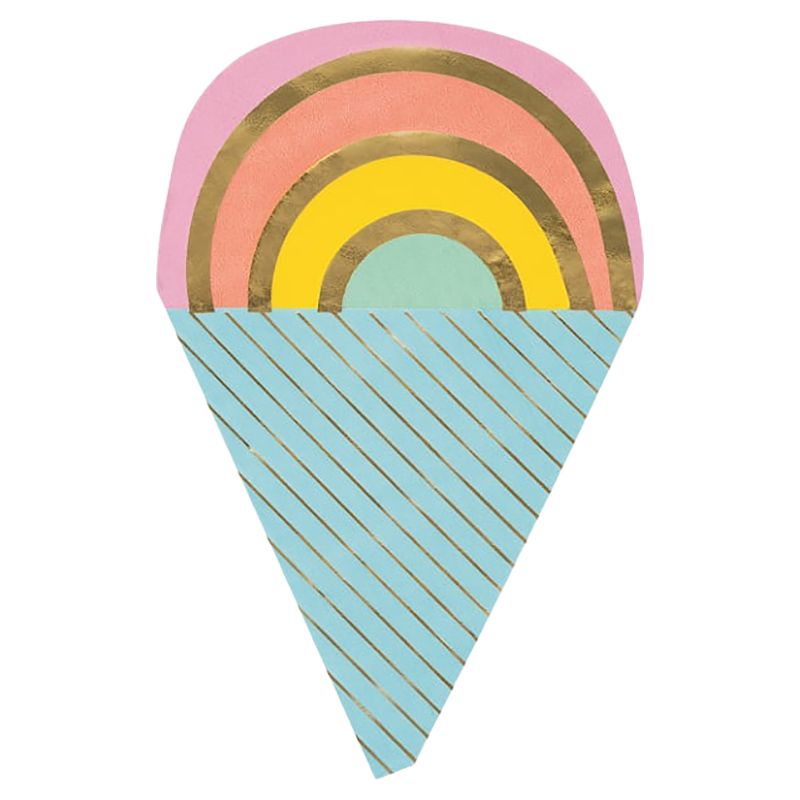 Unique - Ice Cream Lunch Napkin - Pastel - 16pcs