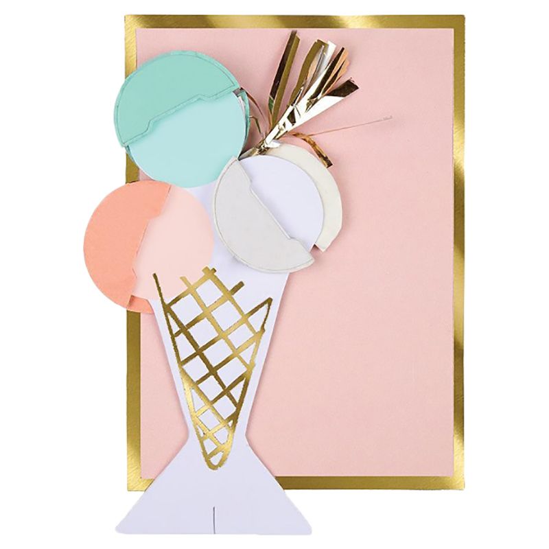 Meri Meri - Ice Cream Honeycomb Card