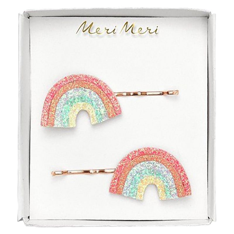 Meri Meri - Glitter Rainbow Hair Slides 