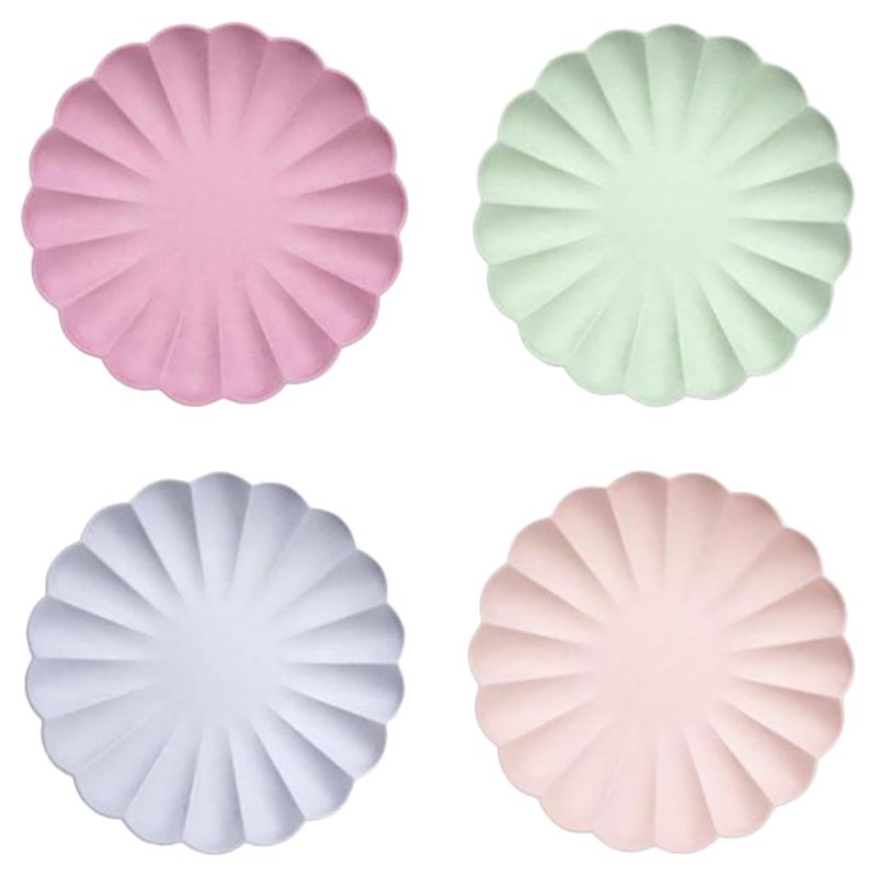 Meri Meri - Multicolor Simply Eco Large Plates 8pcs