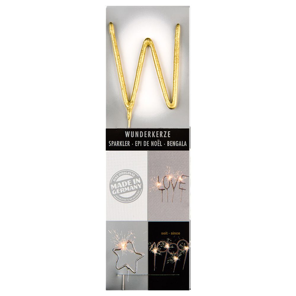 Wondercandle - Sparkler Candle W - Gold