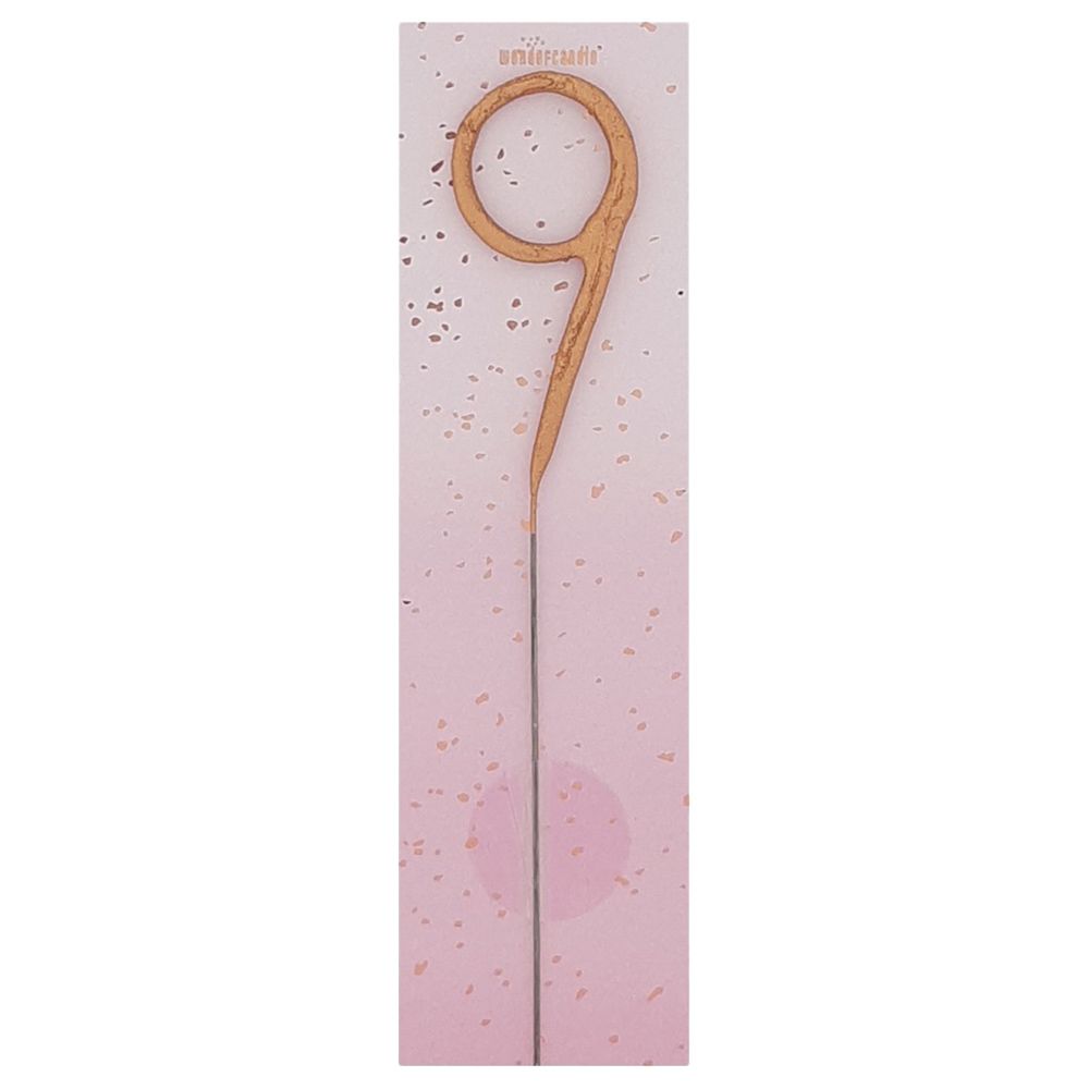 Wondercandle - Sparkler Candle 9 - Rose Gold