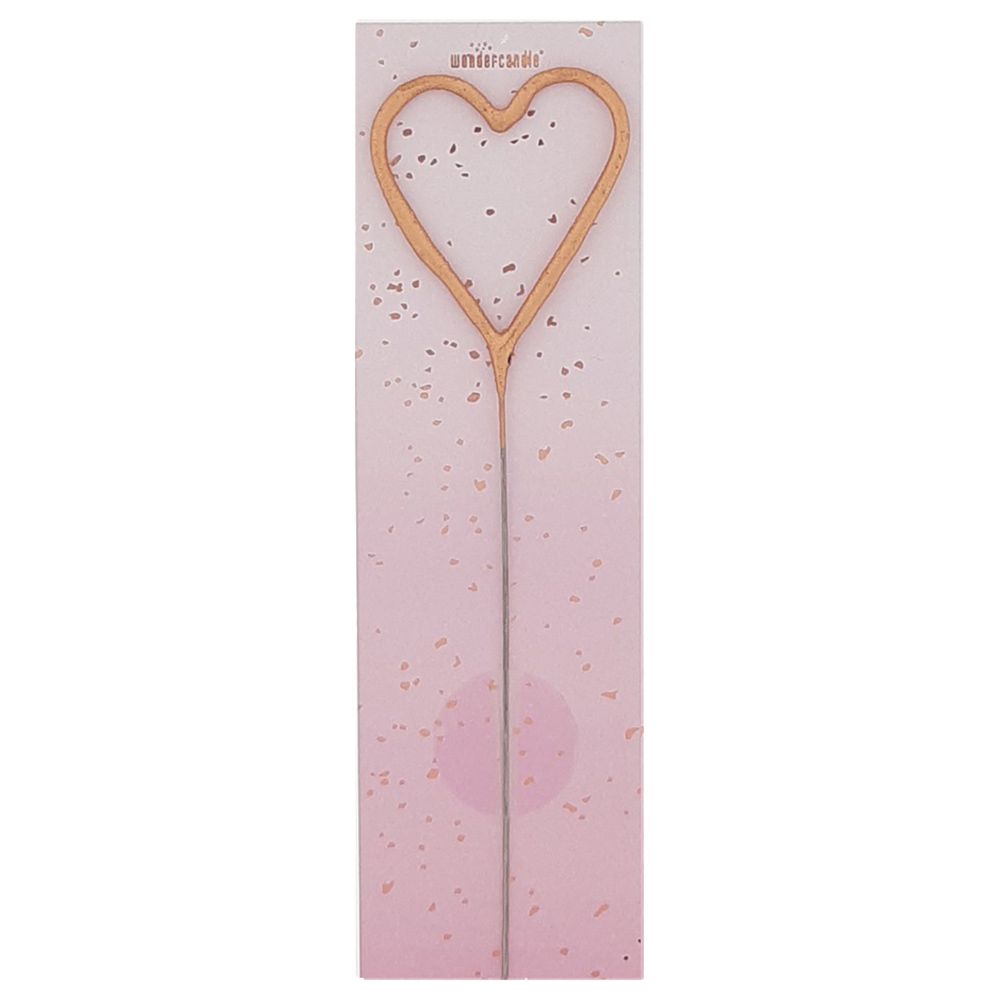 Wondercandle - Heart Candle - Rose Gold