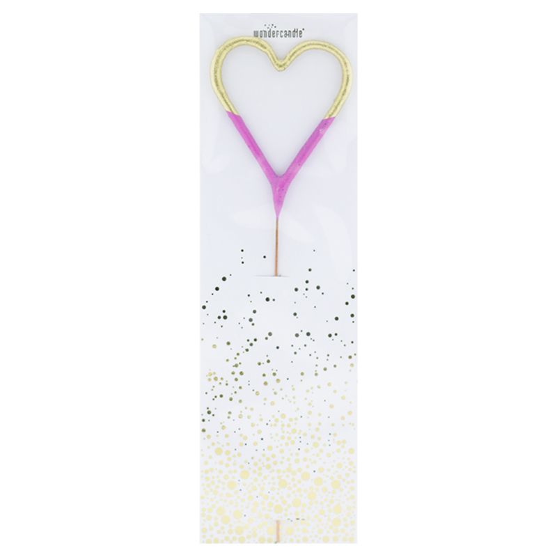 Wondercandle Bicolour Heart Sparkler Candle