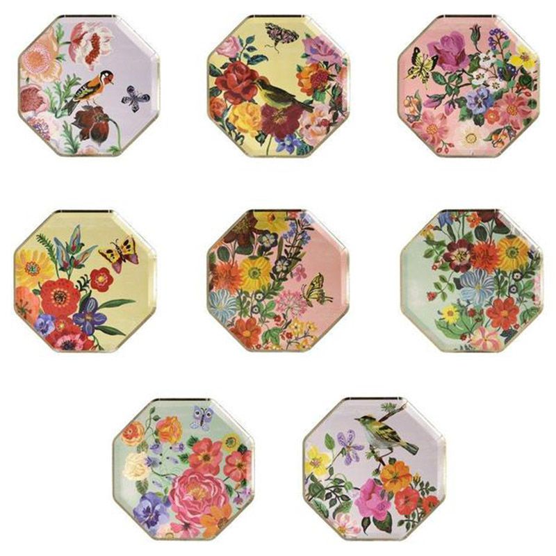 Meri Meri - Nathalie Late Flora Side Plates