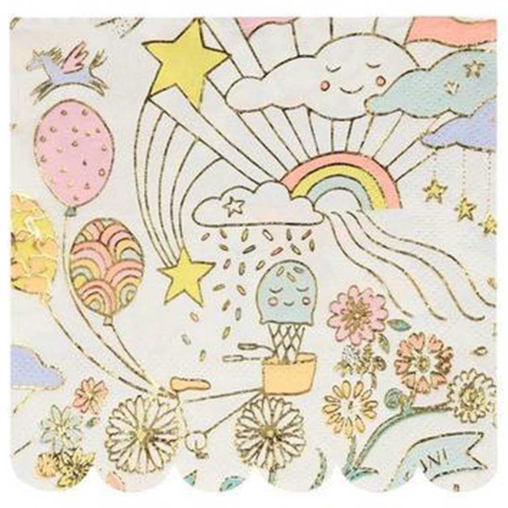 Meri Meri - Happy Doodle Small Napkins