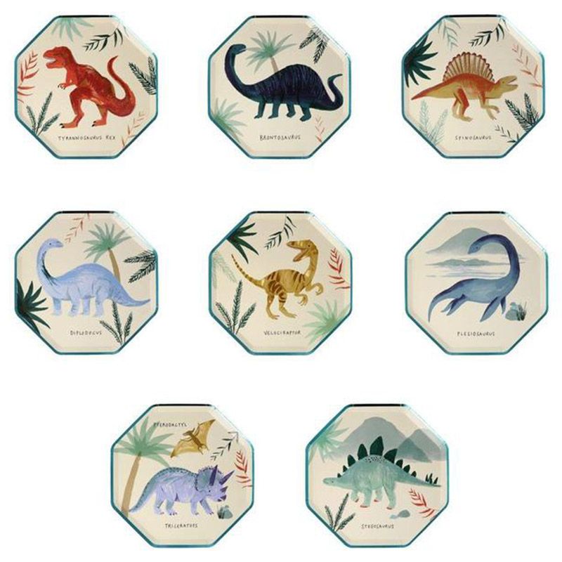 Meri Meri - Dinosaur Kingdom Side Plates