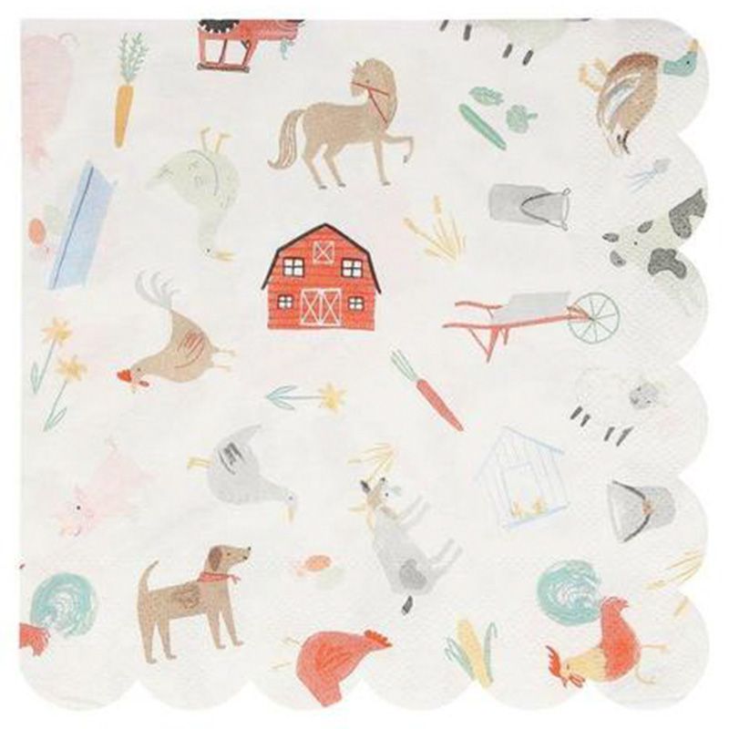 Meri Meri - On The Farm Large Napkins