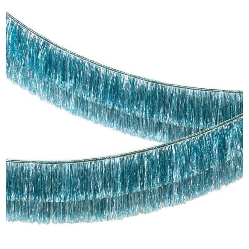 Meri Meri - Blue Tinsel Fringe Garland