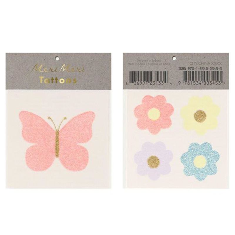 Meri Meri - Floral Butterfly Small Tattoos