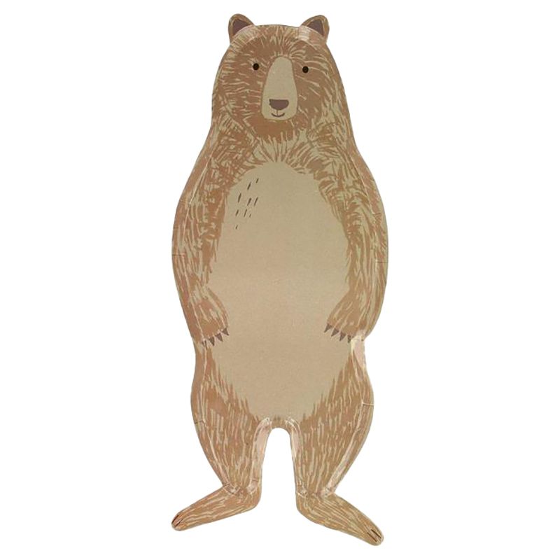 Meri Meri - Brown Bear Plates 