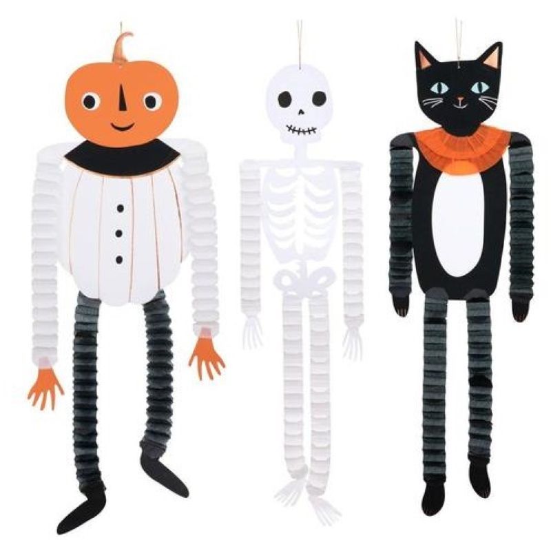 Meri Meri - Vintage Halloween Hanging Decorations Pack of 3