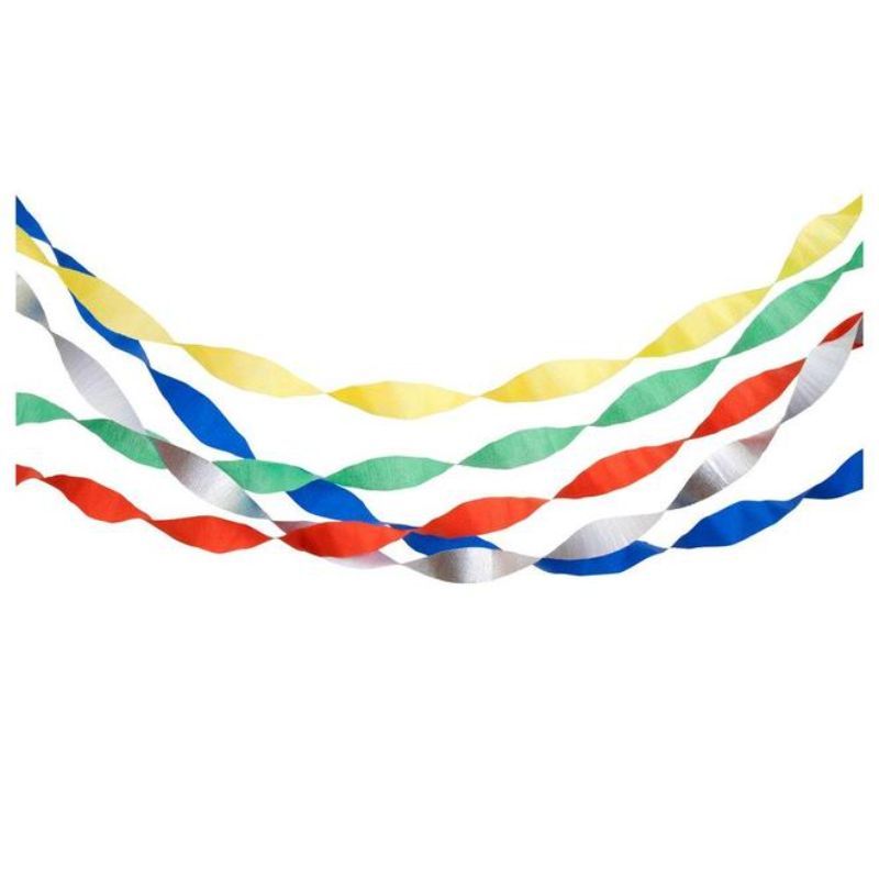 Meri Meri - Pack of 5 Birthday Crepe Streamers