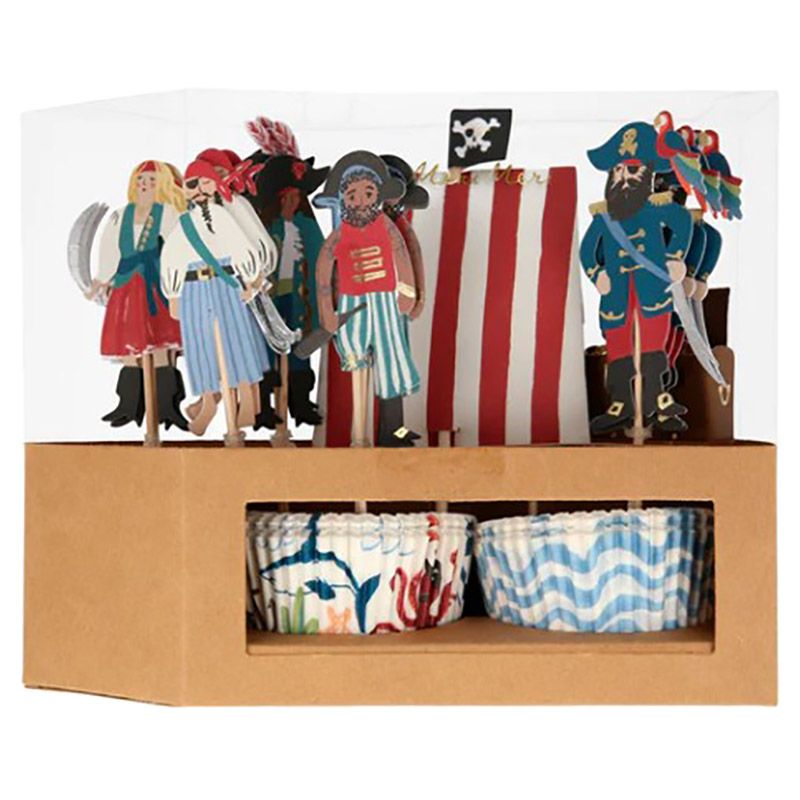 Meri Meri - Pirate Ship Cupcake Kit - 24Pcs